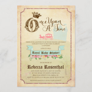 " Storybook" Baby shower Uitnodiging 5x7