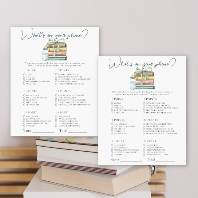 Storybook baby shower - Wat is er op uw telefoon s (Creator heeft geüpload)