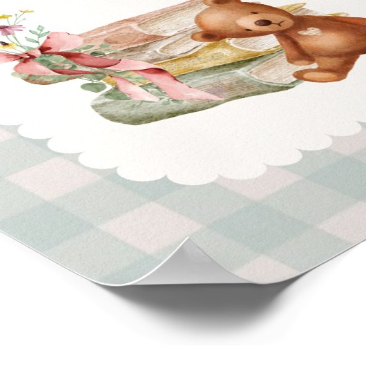 Storybook Beer  Nursery Personaliseer Naam Poster (Hoek)