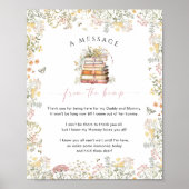 Storybook Bericht van het Bump Sign Wildflower Poster (Voorkant)