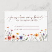 Storybook Bloemen Raad eens hoeveel kusjes Bruids Informatiekaartje (Voorkant)