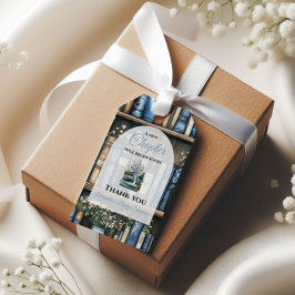 Storybook Blue Boy Library Book Baby Shower Cadeaulabel