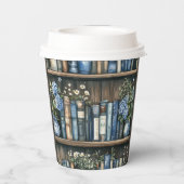 Storybook Blue Boy Library Book Baby Shower Papieren Bekers (Achterkant)