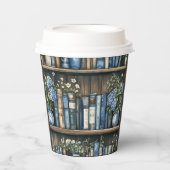 Storybook Blue Boy Library Book Baby Shower Papieren Bekers (Voorkant)