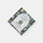 Storybook Blue Boy Library Book Baby Shower Servet (Hoek)