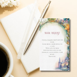 Storybook Book Request Dragon Baby shower Informatiekaartje