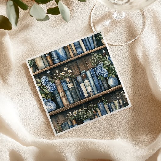 Storybook Boy Blue Library Book Baby Shower Servet