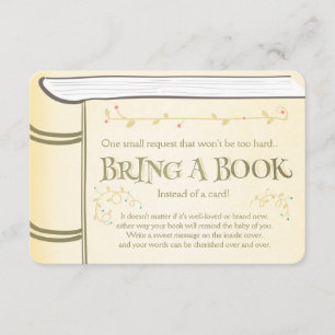 Storybook Breng een boek  Geel Informatiekaartje