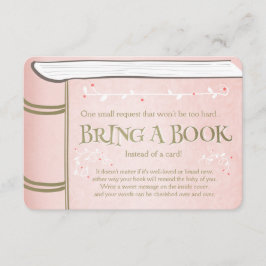 Storybook Breng een boek Roze en Goud Informatiekaartje