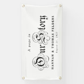 Storybook Bruiloft Auto Banner (Verticaal)
