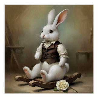 Storybook Bunny Perfect Poster
