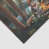 Storybook Campfire Cats, Love the Outdoors Tissuepapier (Detail)