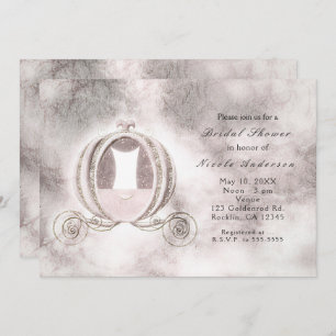  Storybook Cinderella Carriage Invitations Kaart