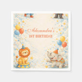 Storybook Circus Friends Birthday Servet (Voorkant)