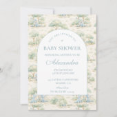 Storybook Dinosaur Baby Shower Kaart (Voorkant)