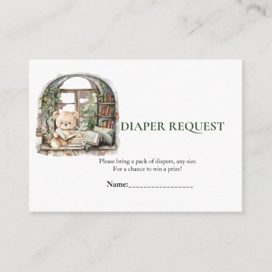 Storybook Een nieuw hoofdstuk luier verloting verz Informatiekaartje (Voorkant)