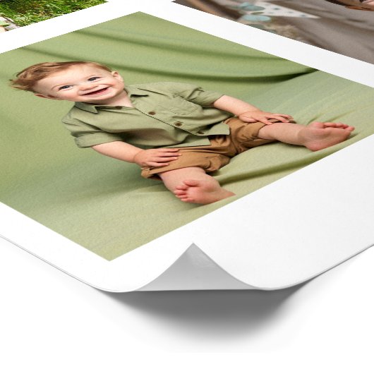 Storybook Eerste jaar Foto Milestone Poster (Hoek)