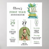 Storybook Eerste jaar Fotomijlpaal Poster (Voorkant)