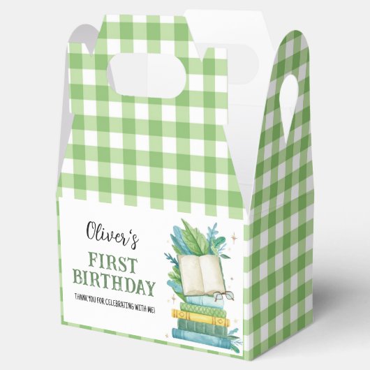 Storybook Eerste verjaardag Bedankt Bedankdoosjes (Geopend)