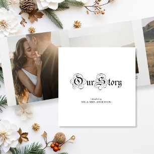 Storybook Elopement Fotogalerij Drieluik Uitnodiging