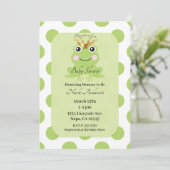 Storybook Fairy Tale Frog Prince Baby shower Kaart (Staand voorkant)