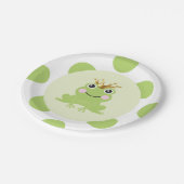 Storybook Fairy Tale Frog Prince Baby shower Papieren Bordje (Gekanteld)
