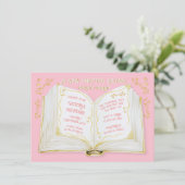 Storybook Fairytale New Chapter Baby shower Kaart (Staand voorkant)