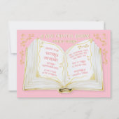 Storybook Fairytale New Chapter Baby shower Kaart (Voorkant)