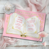 Storybook Fairytale New Chapter Baby shower Kaart