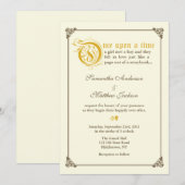 Storybook Fairytale Weddenschap - Gold Kaart (Voorkant / Achterkant)