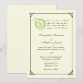 Storybook Fairytale Weddenschap - Green Kaart (Voorkant / Achterkant)