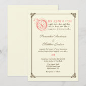 Storybook Fairytale Weddenschap - Roze Kaart (Voorkant / Achterkant)