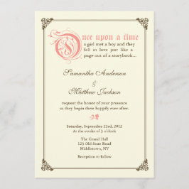 Storybook Fairytale Weddenschap - Roze Kaart