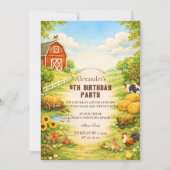 Storybook Farmyard Adventure Birthday Kaart (Voorkant)