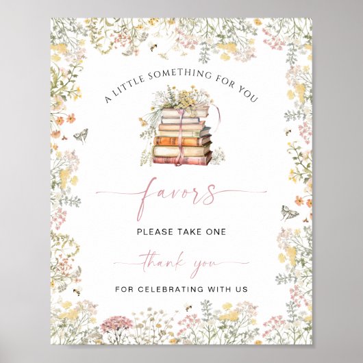 Storybook Favoriet Sign Wildflower Chapter Boeken Poster (Voorkant)