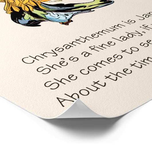  Storybook Flower Children CHRYSANTHEMUM Poster (Hoek)