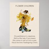  Storybook Flower Children CHRYSANTHEMUM Poster (Voorkant)