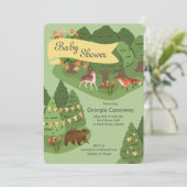 Storybook Forest Baby shower Invitation Kaart (Staand voorkant)