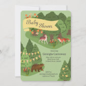Storybook Forest Baby shower Invitation Kaart (Voorkant)