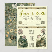  Storybook Forest Save the Date Kaart (Voorkant / Achterkant)