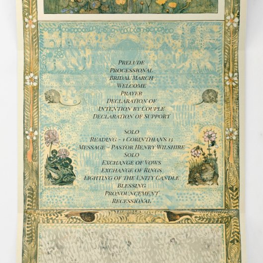 Storybook Forest Trifold Programma (Binnenkant midden)