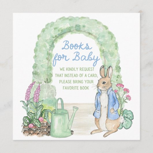 Storybook Garden Rabbit Baby Shower Books for Baby (Achterkant)