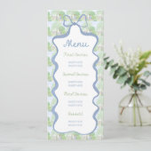 Storybook Garden Rabbit Inspired Baby Shower menu (Staand voorkant)