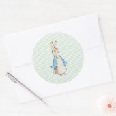 Storybook Garden Rabbit Inspired Baby Shower Ronde Sticker (Envelop)