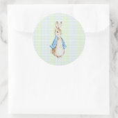 Storybook Garden Rabbit Inspired Baby Shower Ronde Sticker (Tas)