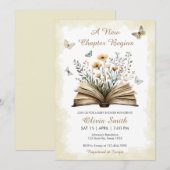 Storybook Genderneutraal Een nieuw Chapter Baby sh Kaart (Voorkant / Achterkant)