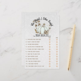 Storybook Gold White Pumpkin Vrijgezellenfeest Gam