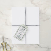 Storybook Green Baby Shower Gift Tag Cadeaulabel (Met Touw)