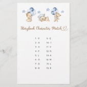 Storybook Karakter Match Beer Boy Baby shower (Achterkant)