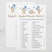 Storybook Karakter Match Beer Boy Baby shower (Voorkant / Achterkant)